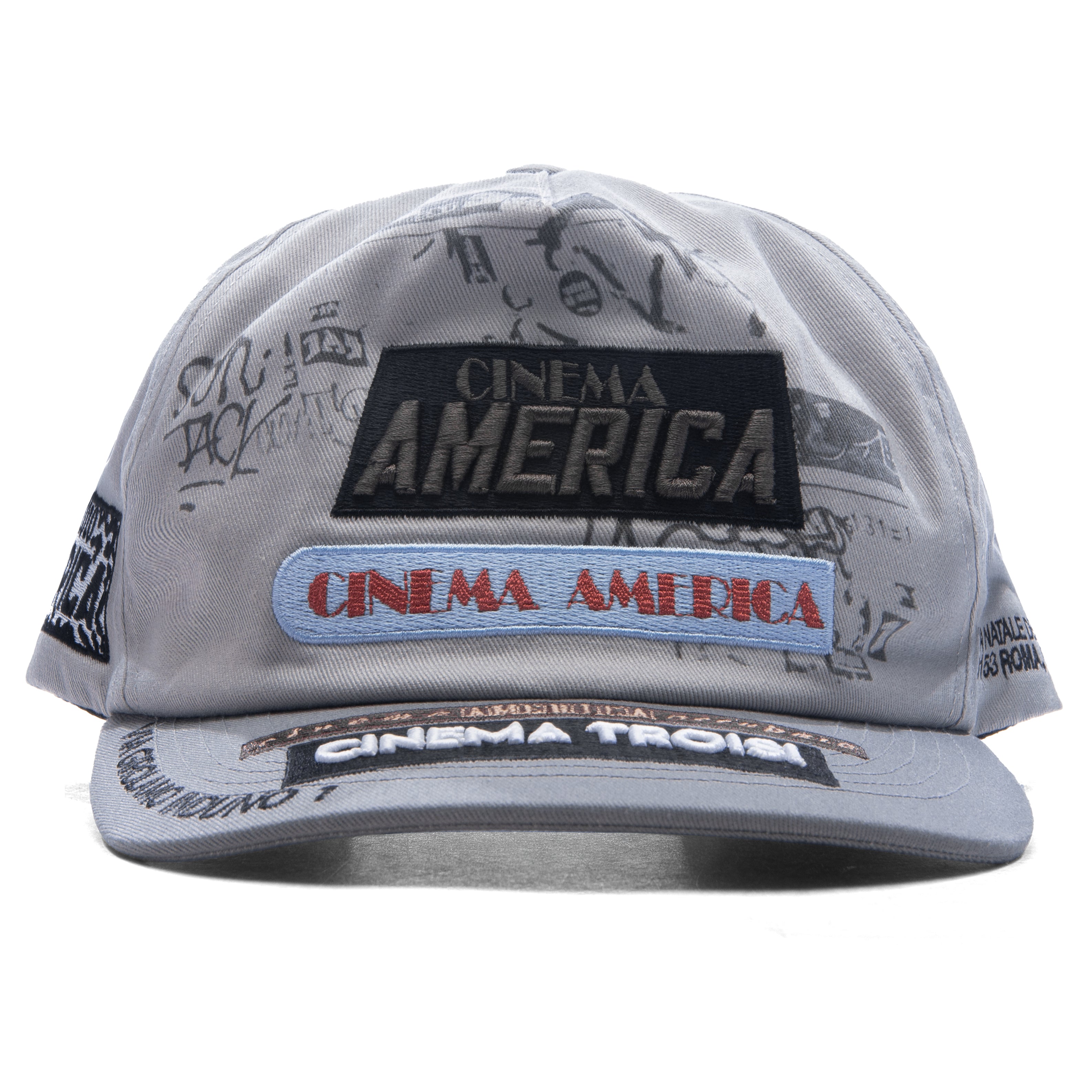 Cinema Troisi 5 Panel Hat - Light Gray – Feature
