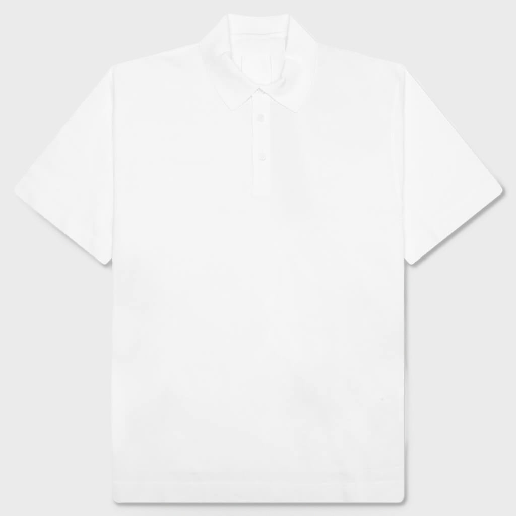 Polo in Cotton With 4G Detail - White