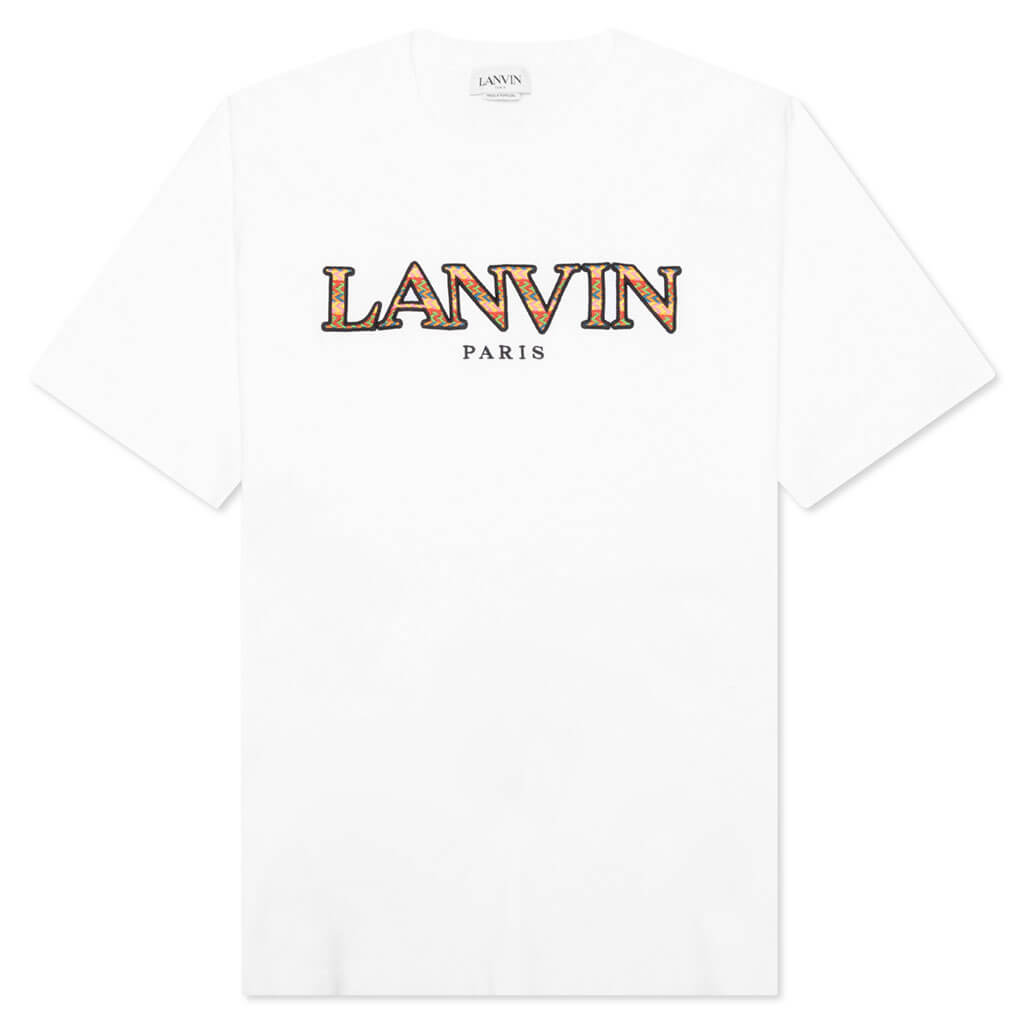 Classic Lanvin Curb Tee - Optic White – Feature