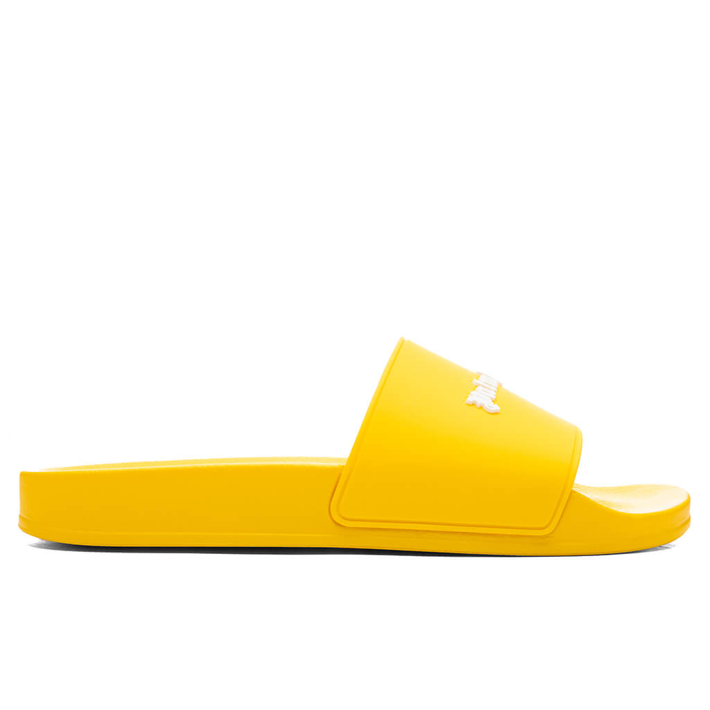 Classic Logo Pool Slider - Yellow Fluorescent – Feature