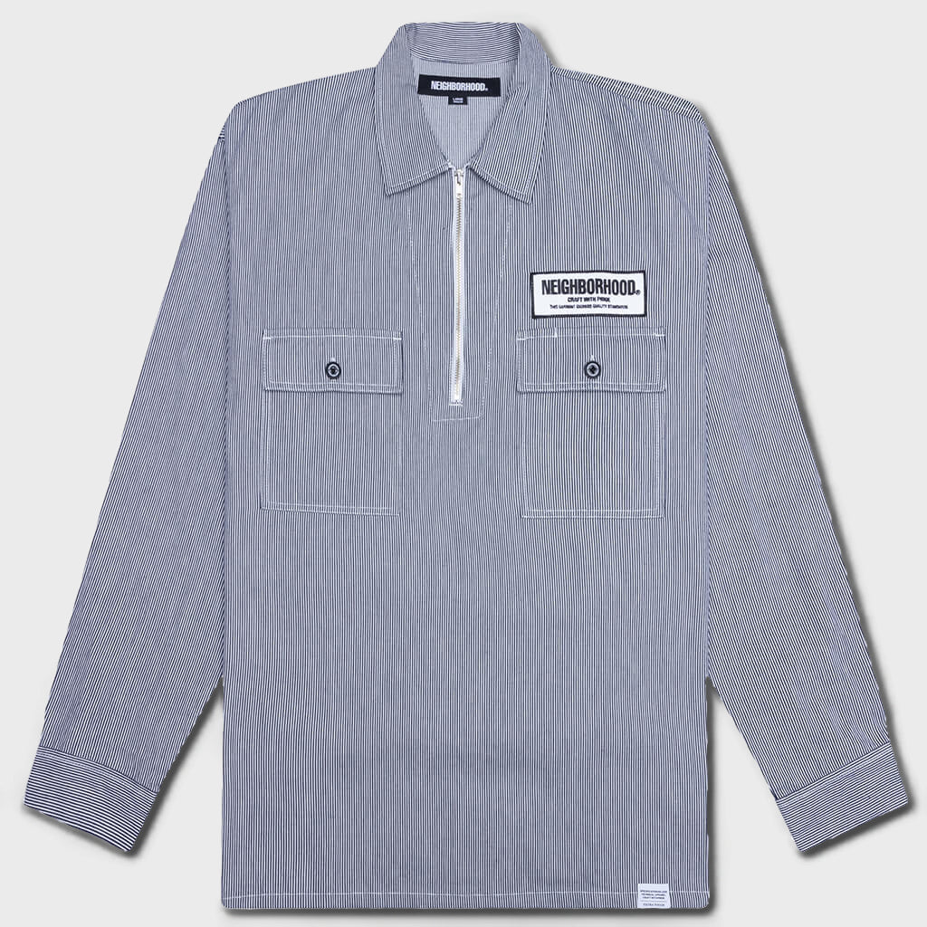 Classic Work L/S Pullover Shirt - Indigo