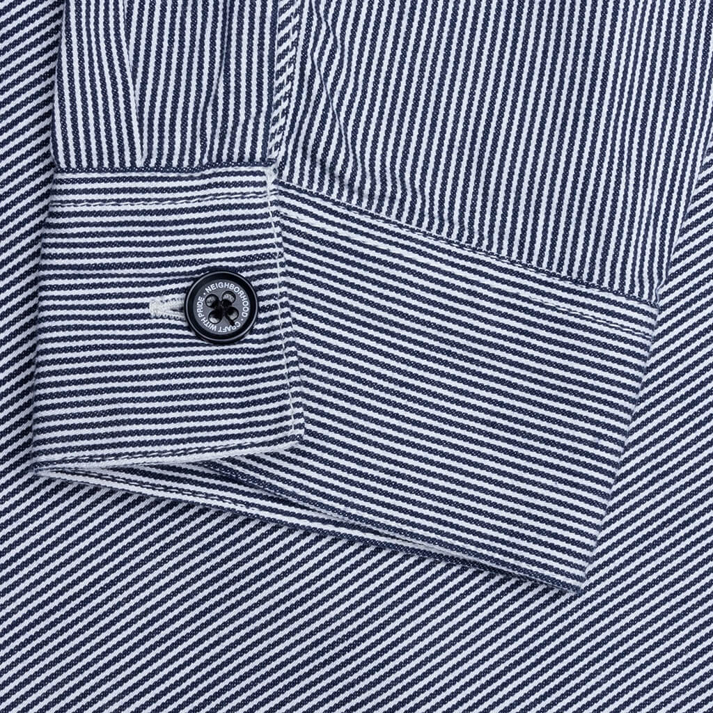 L 新品 NEIGHBORHOOD INDIGO WORK / C-SHIRT Classic Work L/S Pullover Shirt - Indigo – Feature