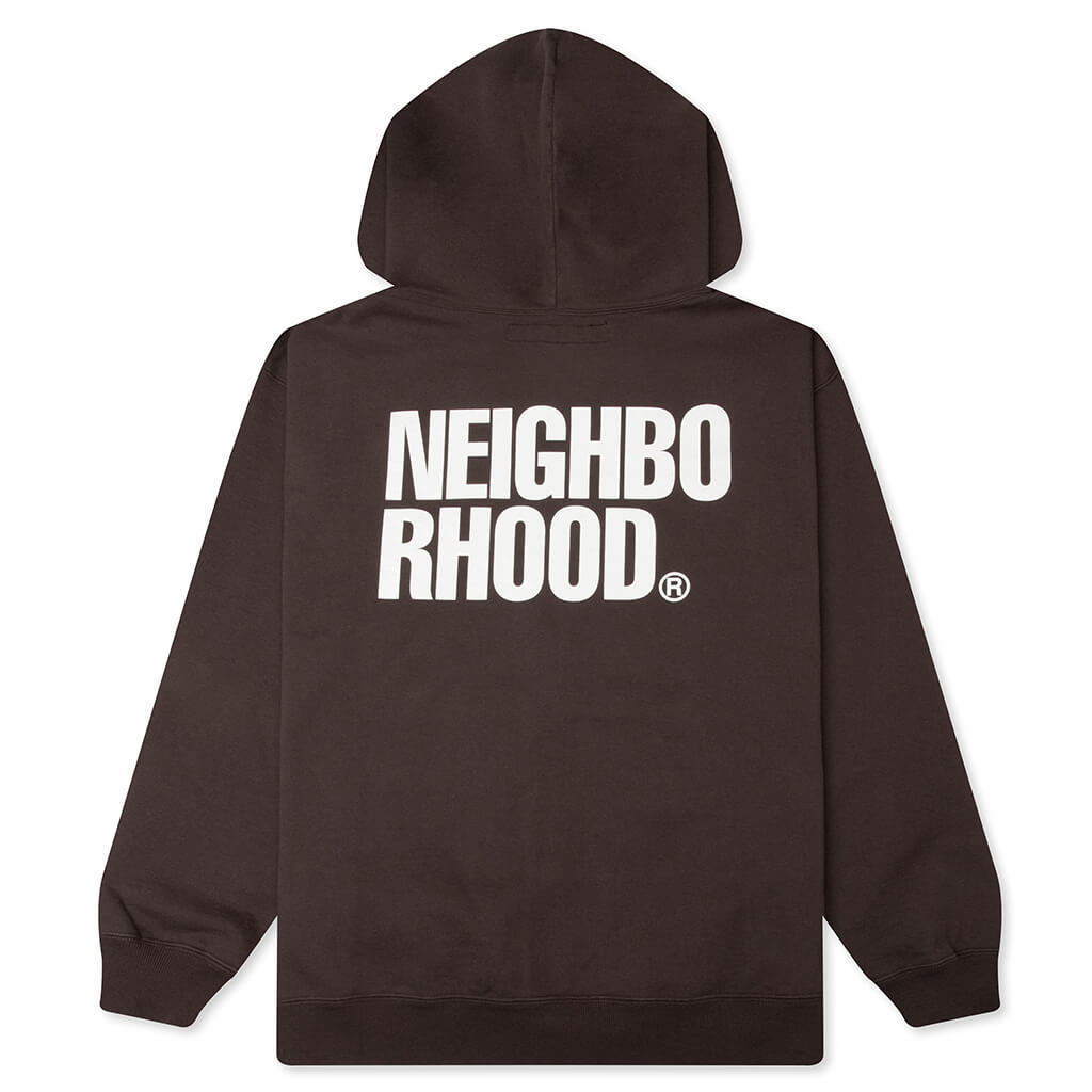 Classic L/S Sweat Zip Hoodie - Brown – Feature