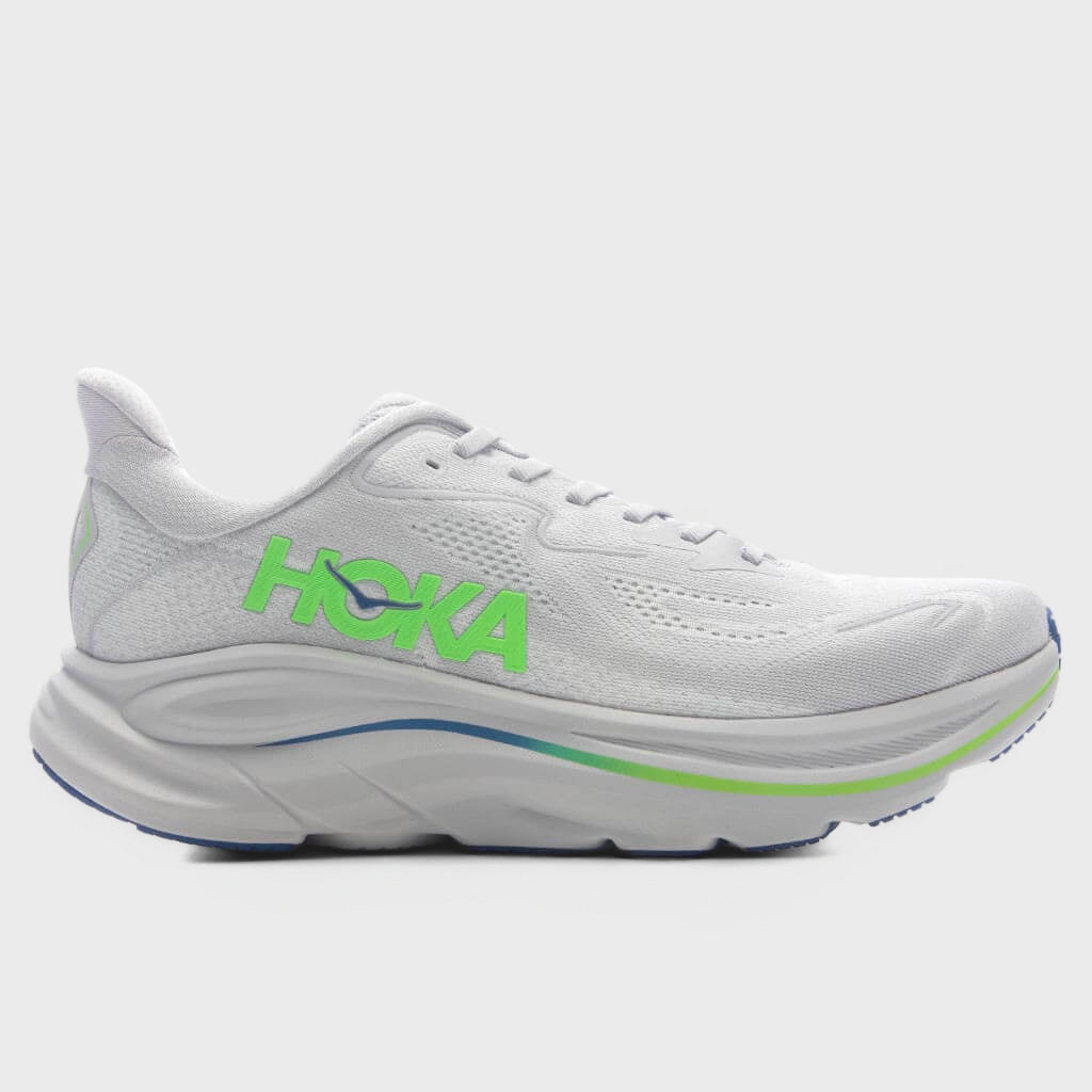 Clifton 10 - Ash Grey/Neon Green
