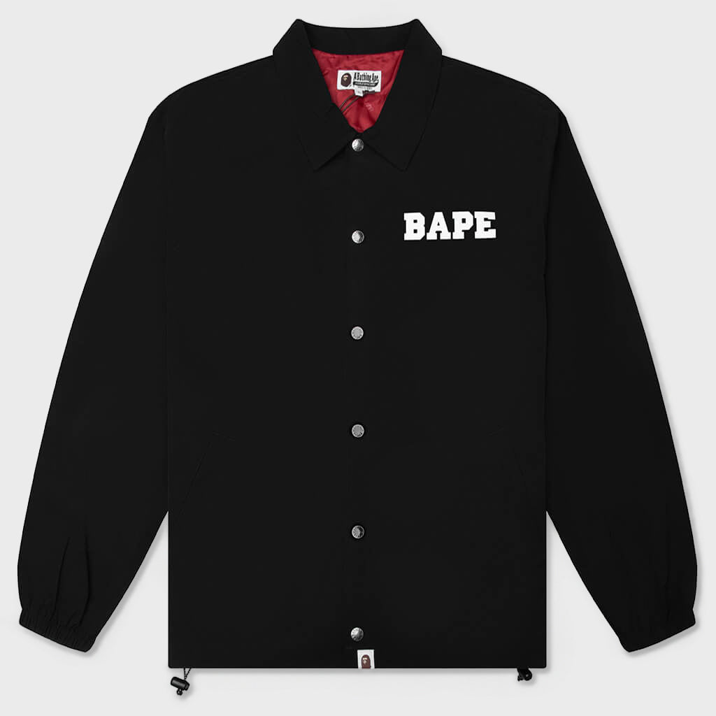 College Coach Jacket - Black