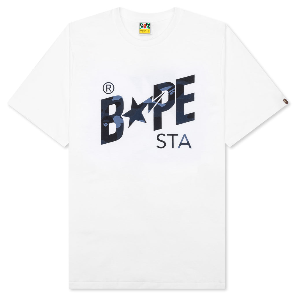 Color Camo Bape Sta Logo Tee - White – Feature