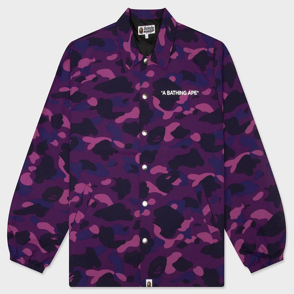 Color Camo Coach Jacket - Purple – Feature