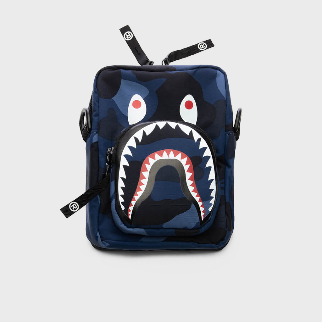 Color Camo Shark Mini Bag - Navy