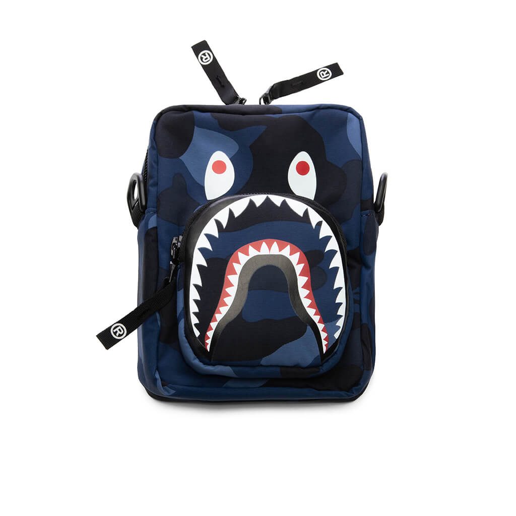Color Camo Shark Mini Bag - Navy – Feature