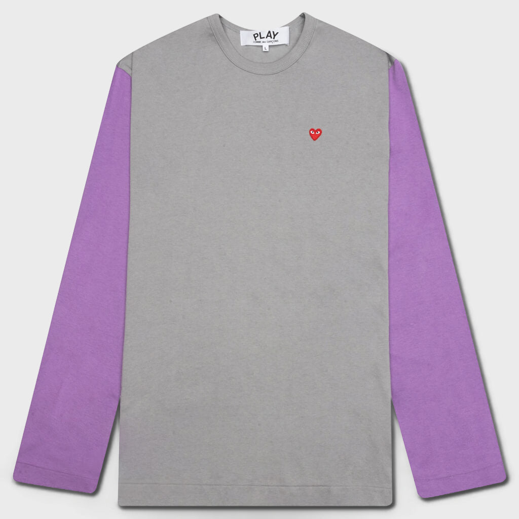 Bi-Color T-Shirt - Grey/Purple