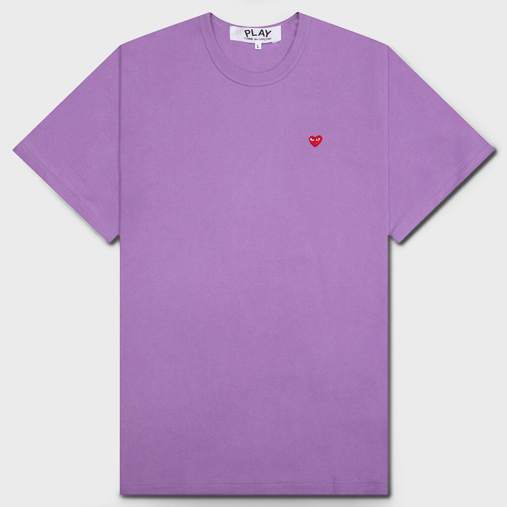 Small Red Heart T-Shirt - Purple – Feature
