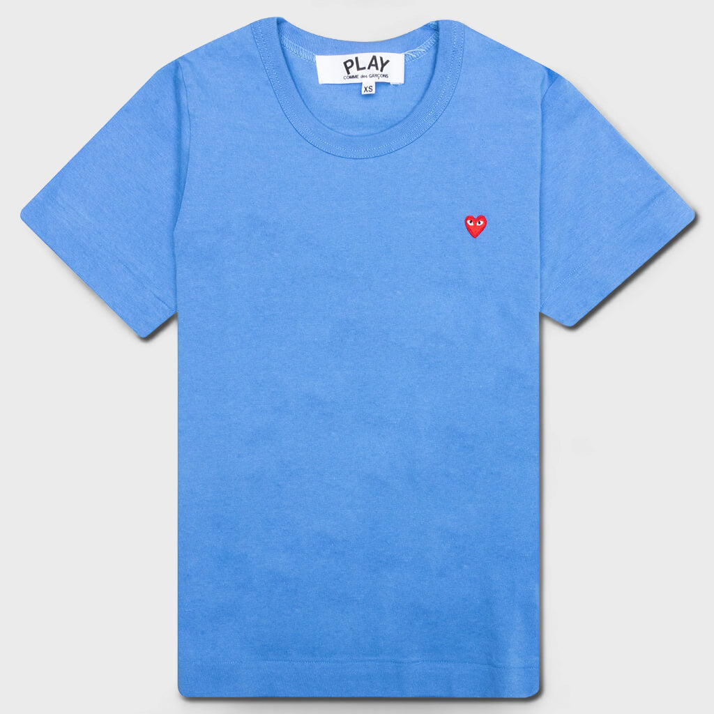 Women's Small Heart T-Shirt - Blue