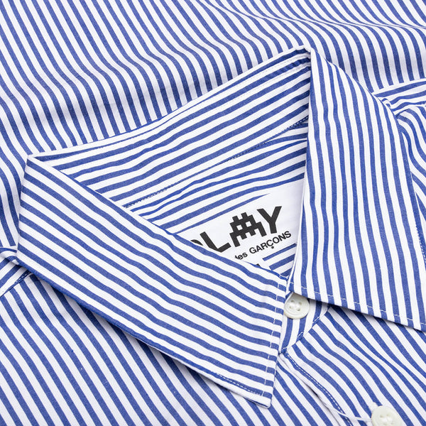 Comme des Garcons PLAY x the Artist Invader Broad Striped Shirt