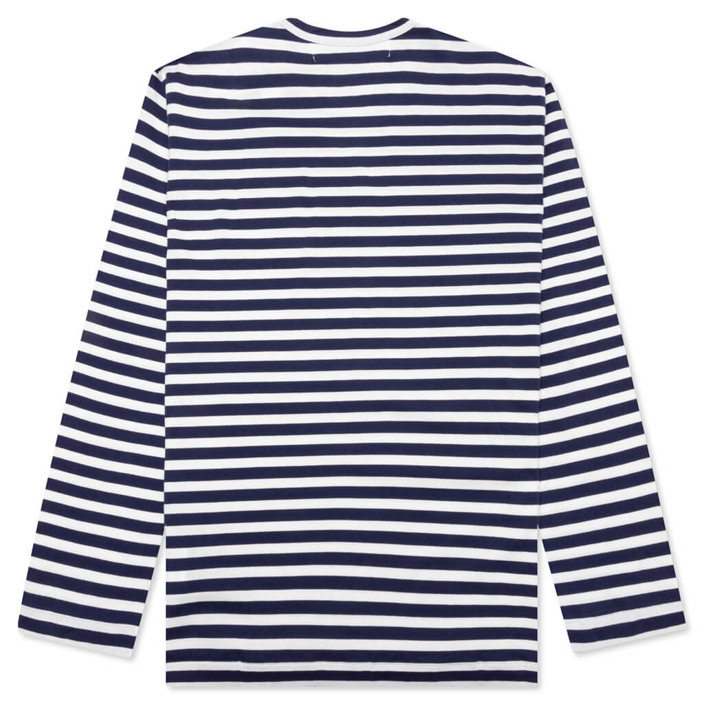 Comme des Garcons PLAY x the Artist Invader L/S T-Shirt - Navy