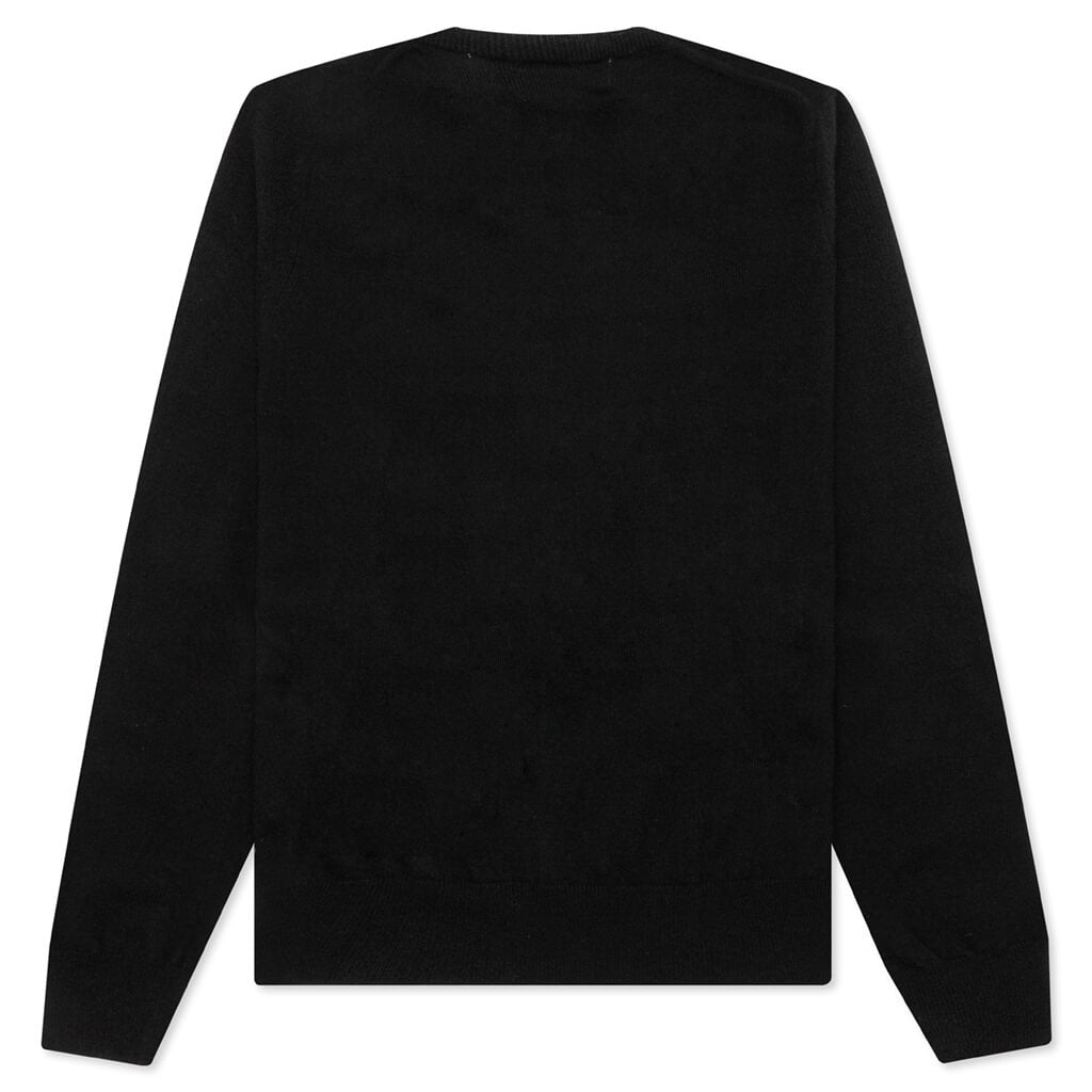 Comme des Garcons PLAY x the Artist Invader V-Neck Pullover - Black ...