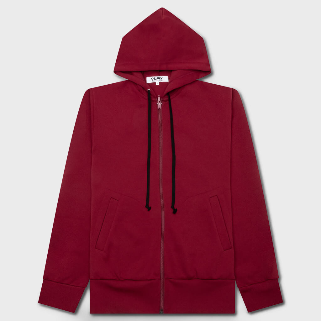 Women's Full-Zip Hoodie - Burgundy