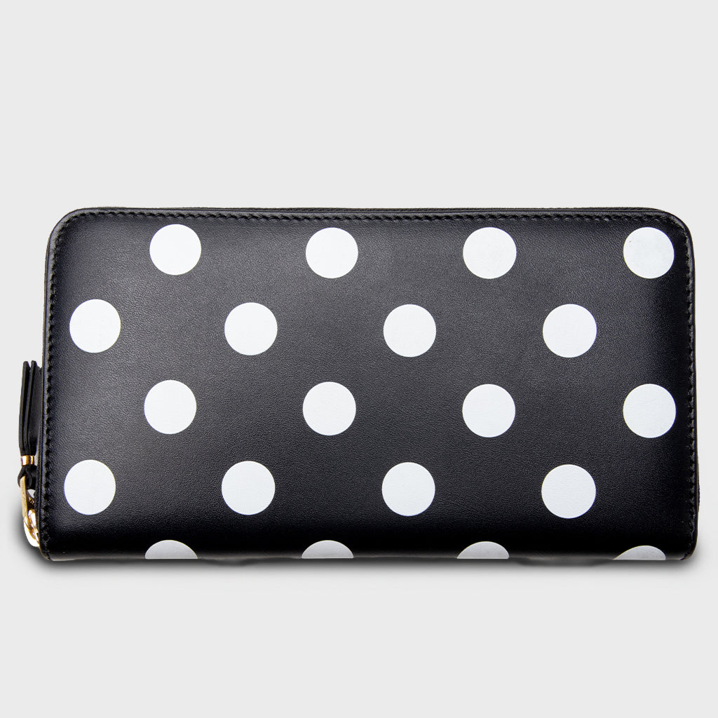 Comme des Garcons Polka Dots Wallet - Black