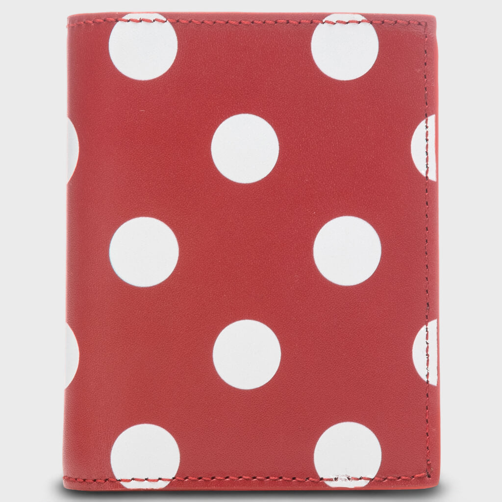Comme des Garcons Polka Dots Wallet - Red