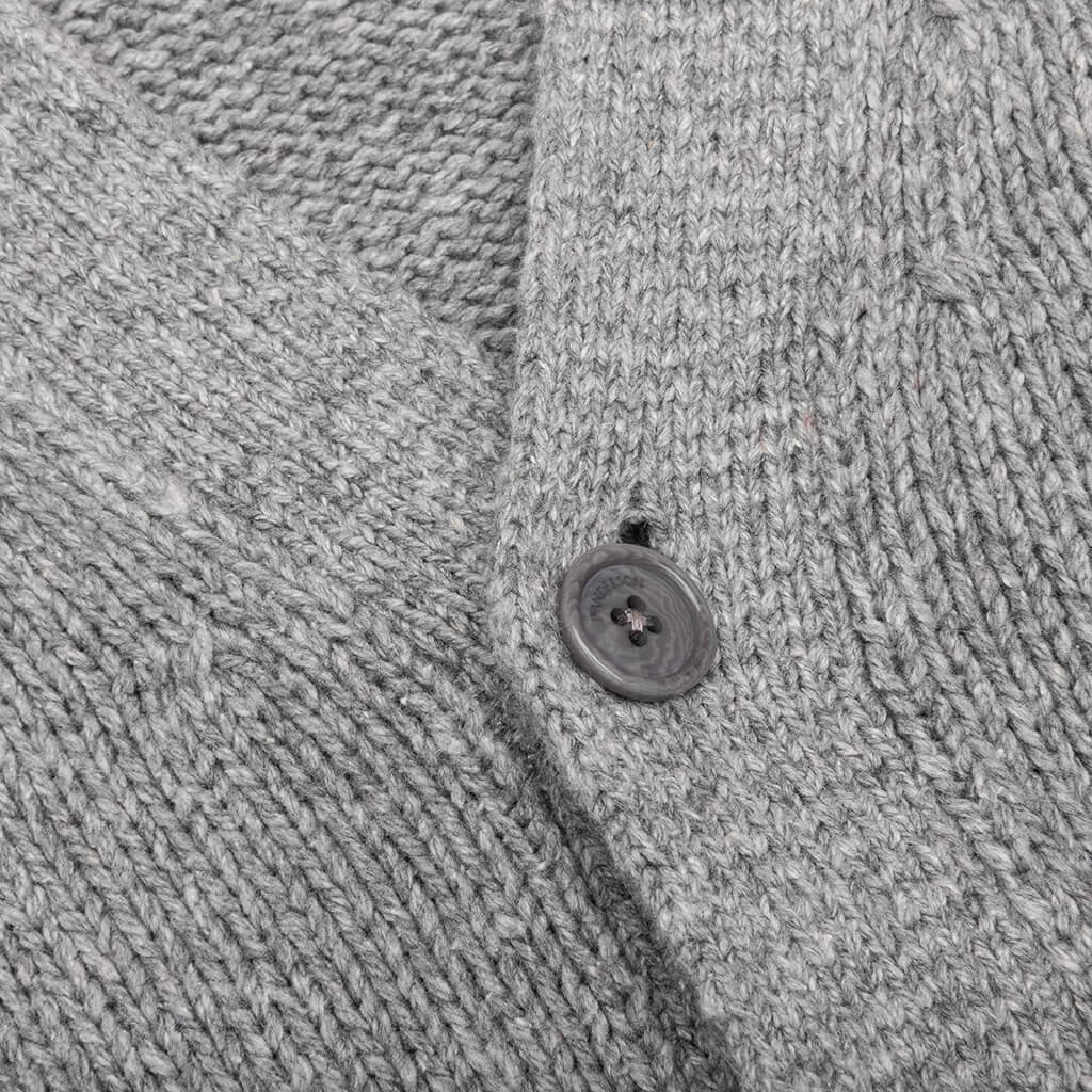 Ksubi ribbed-knit button-down cardigan - Grey