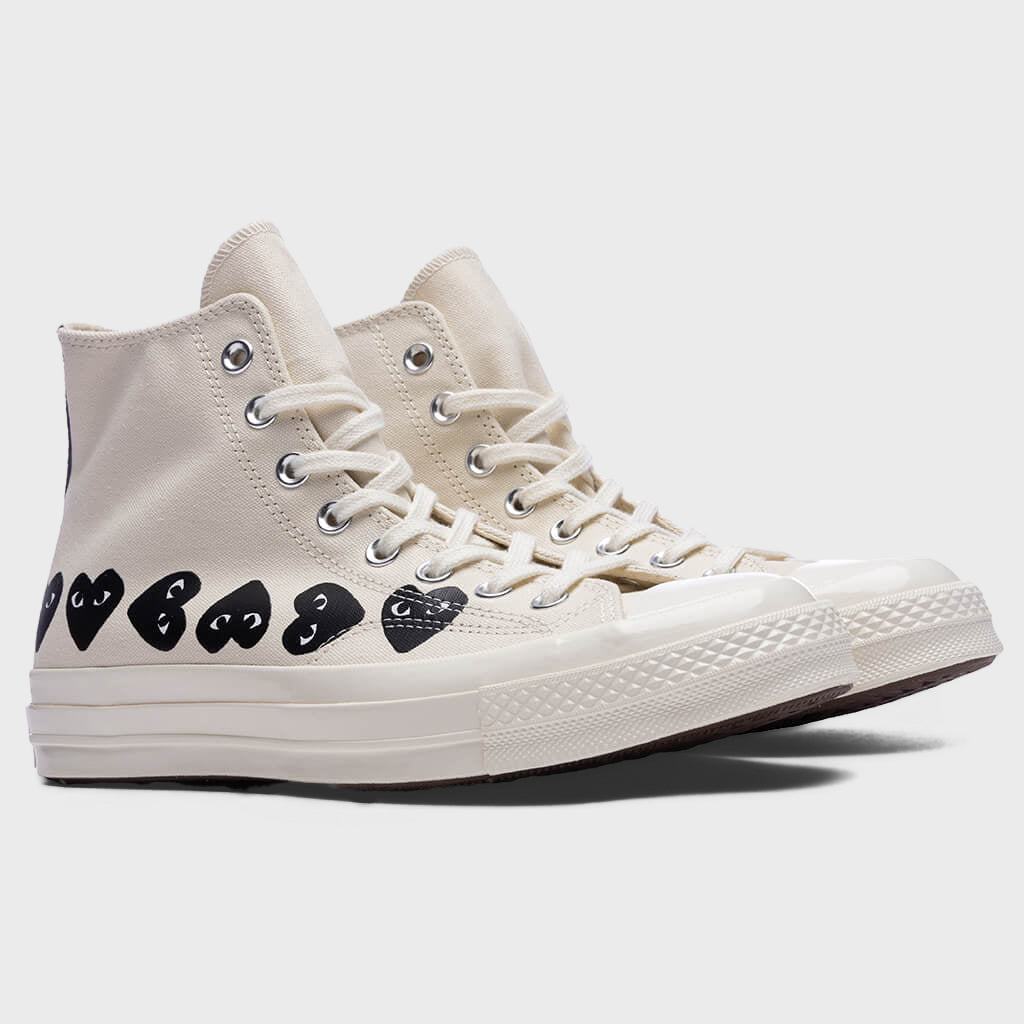 All Star Chuck '70 Hi Multi Heart - Milk/Black – Feature