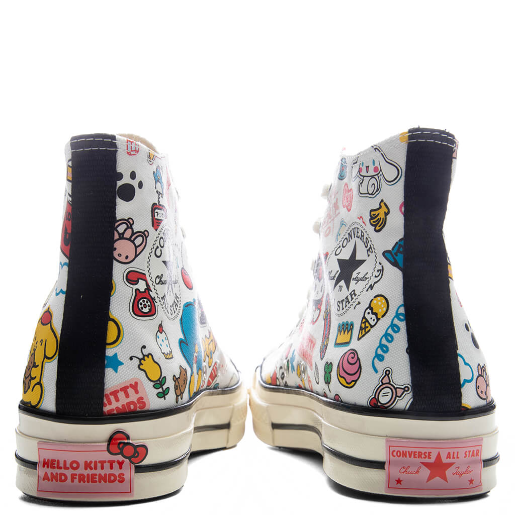 Converse x Hello Kitty Chuck 70 Hi - White/Pink/Green – Feature
