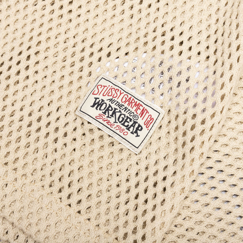Cotton Big Mesh Tank - Natural – Feature