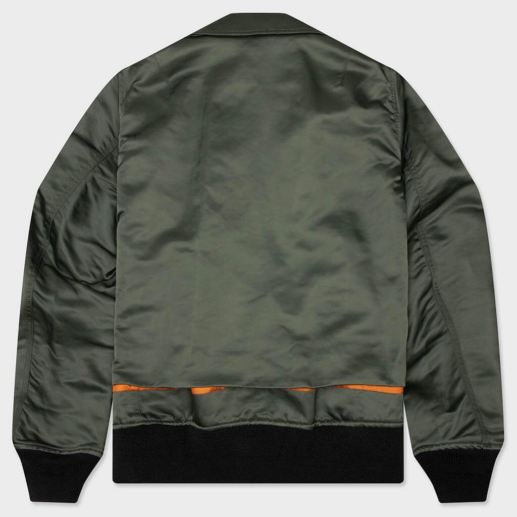 Cotton Nylon Twill Blouson - Dark Khaki – Feature