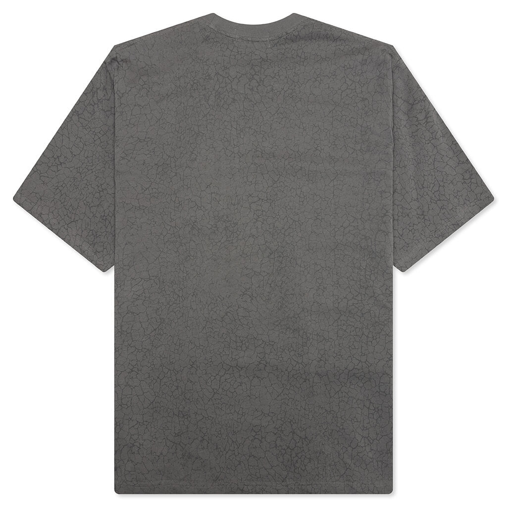 Crack Print Pattern Logo Relaxed Fit Tee - Black – Feature