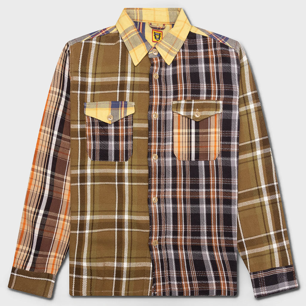 Crazy Check L/S Shirt - Yellow