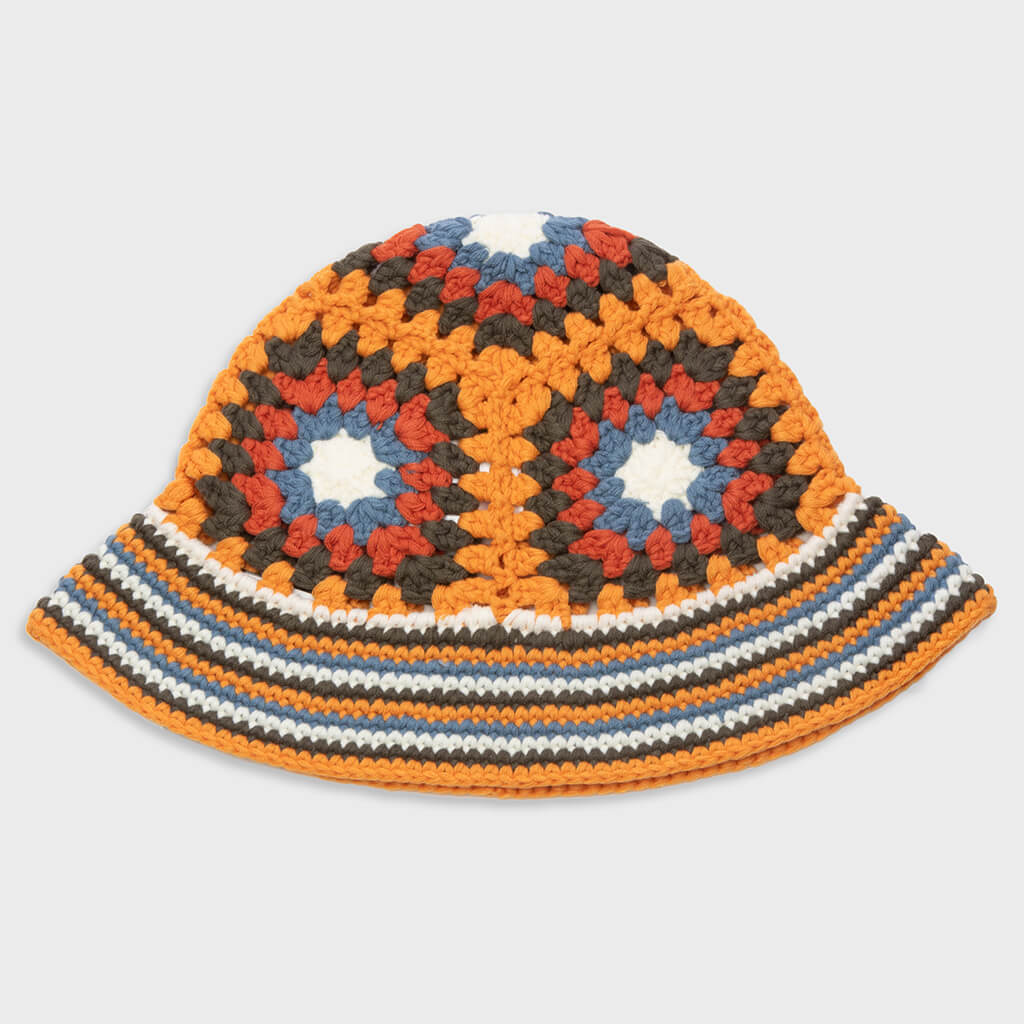 【夏限定価格】OUAT  KNIT SUPER A MARKET Crochet Knit EXP Cap - Orange – Feature