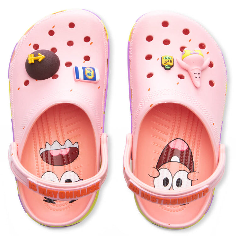 Crocs x SpongeBob Patrick Star Classic Clogs With JIBBITZ Charms Mens Size 12 Crocs Spongebob Patrick Classic Clogs - Men main image 3