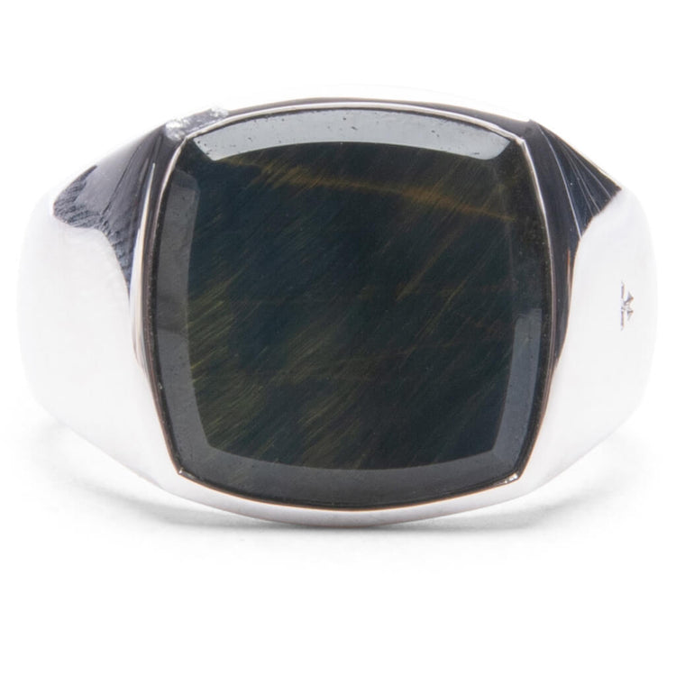Cushion Blue Hawk Eye (M) - 925 Sterling Silver – Feature