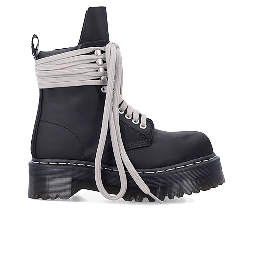 靴 RickOwens Dr.Martens Quad Sole Steel Toe Steel Toe Quad Rick Owens Wraparound Lace Leather Platform