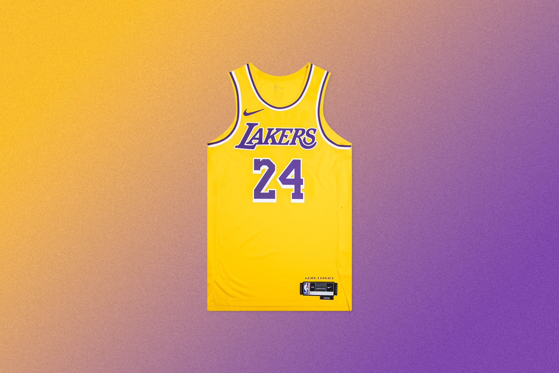 KOBE BRYANT LAKERS ユニフォーム 24番 56サイズ Nike MEN'S Los Angeles LA Lakers City Edition KOBE BRYANT 24