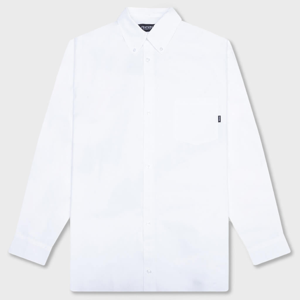 Dali Oversized Button Down Shirt - White