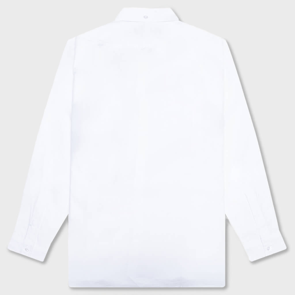 Dali Oversized Button Down Shirt - White