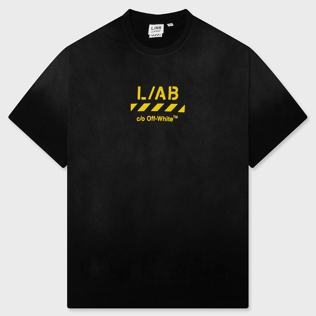 Diag Garment Wash S/S Tee - Black