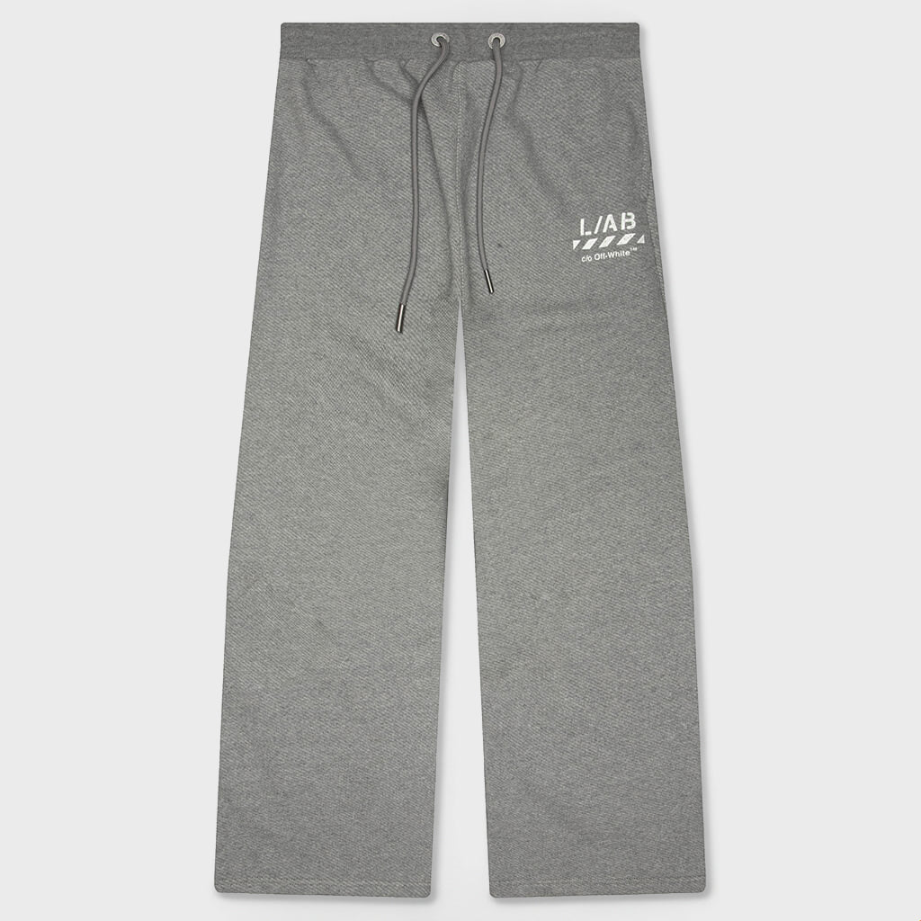 Core Diagonal Relaxed Sweatpants - Heather Grey