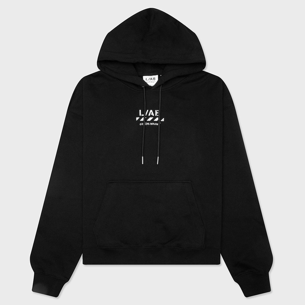 Core Diagonal Hoodie - Black