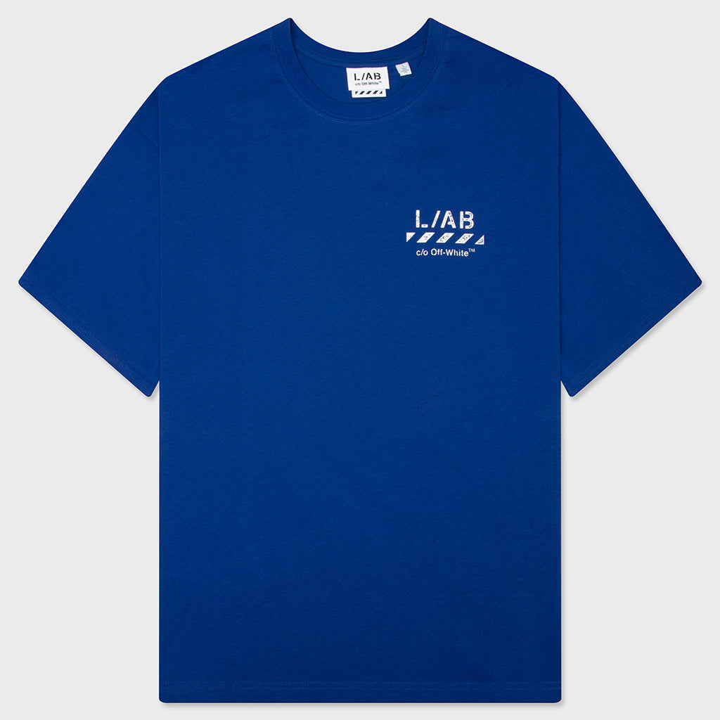 Core Diagonal S/S Tee - Cobalt Blue