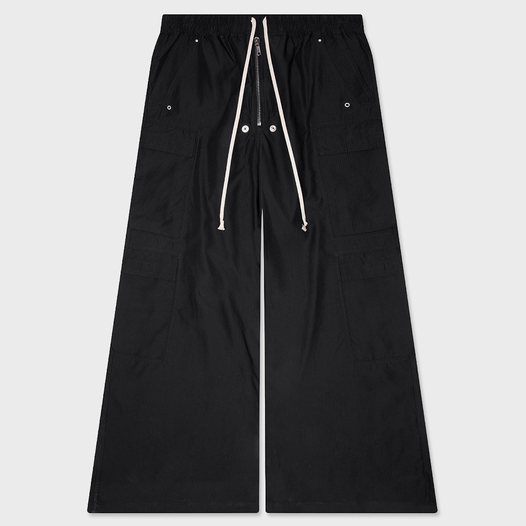 Double Cargo Jumbo Belas Pants - Black