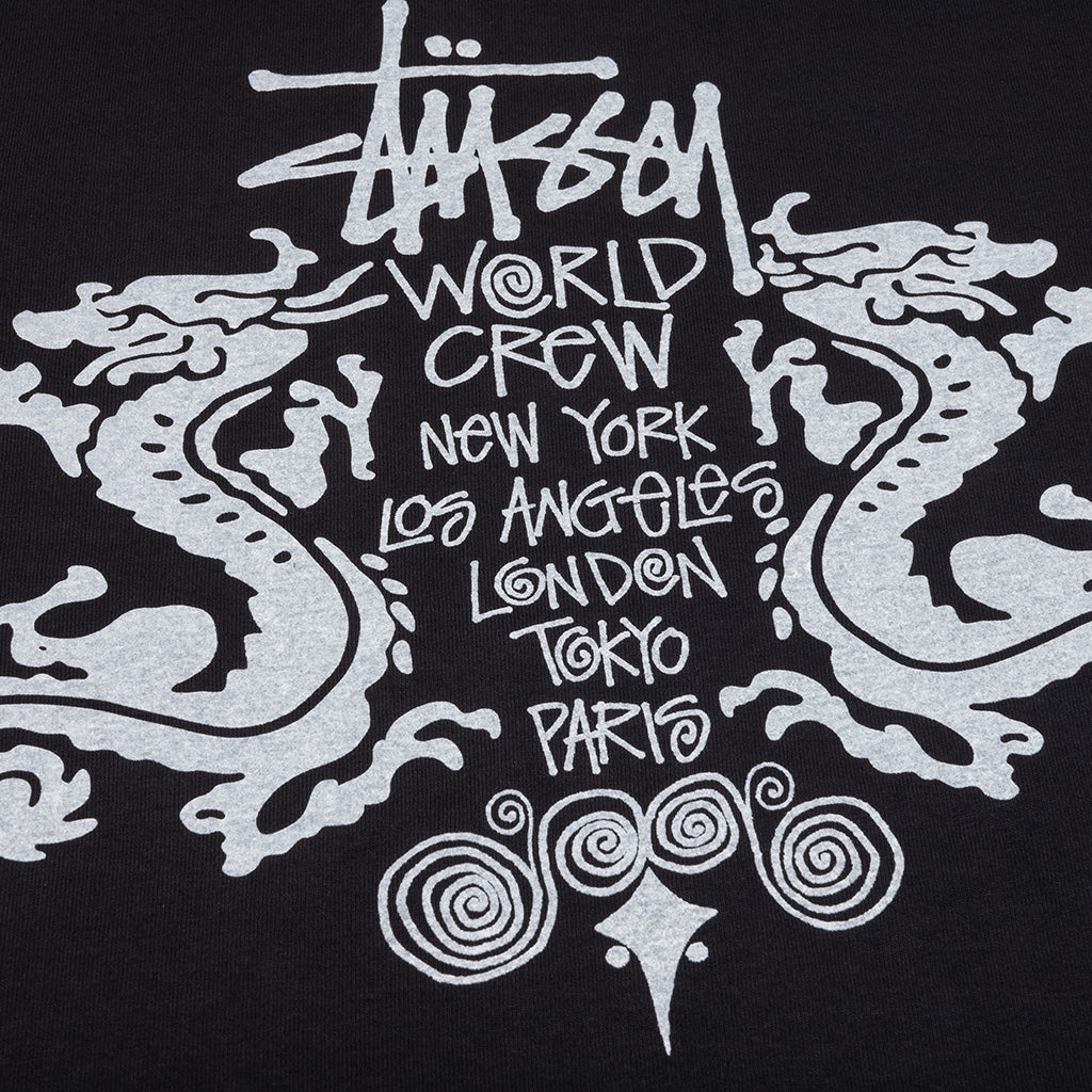 Double Dragon Pigment Dyed Tee - Black – Feature