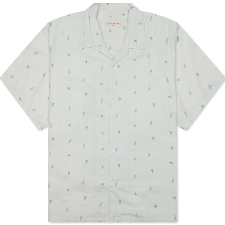 Doves Linen Button-Up - White – Feature 