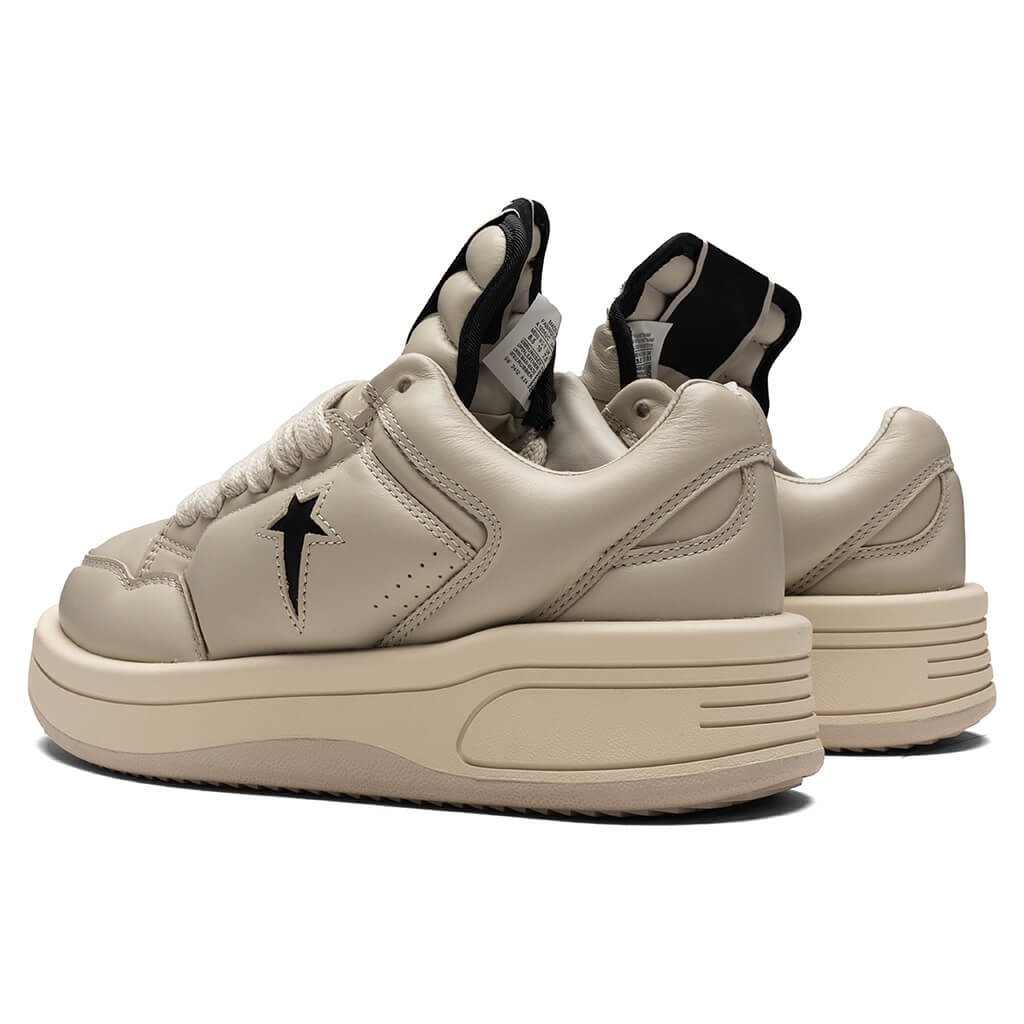 Rick Owens DRKSHDW x Converse Turbowpn Ox Leather Shoes - Oyster