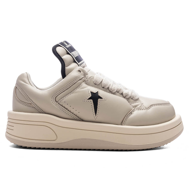 Rick Owens DRKSHDW x Converse Turbowpn Ox Leather Shoes - Oyster 