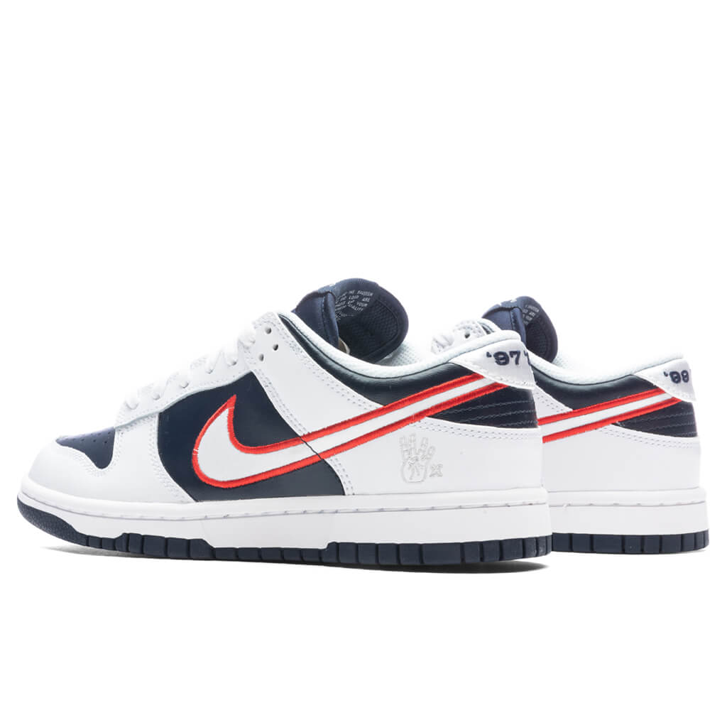 Dunk Low Women's 'Houston Comets Four-Peat' - White/University Red/Obs ...