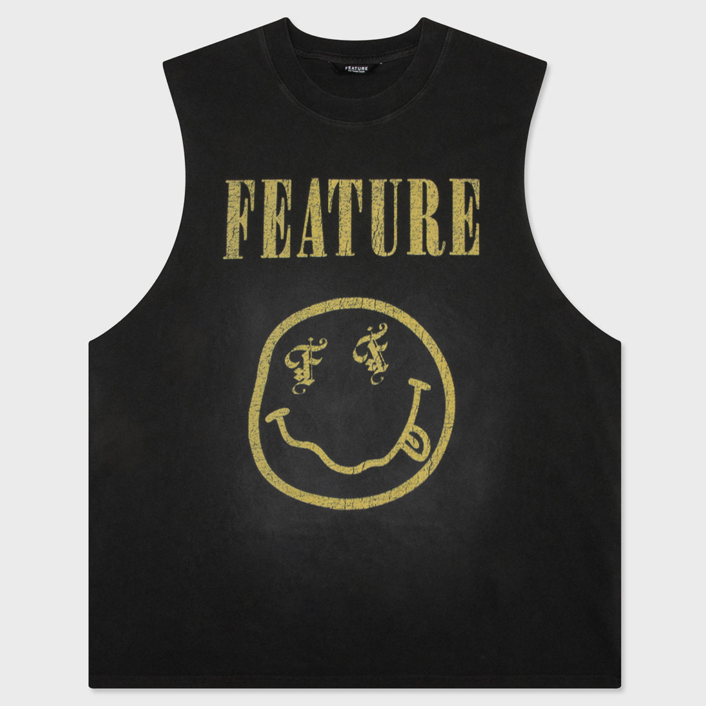 Teen Spirit Muscle Tee - Black