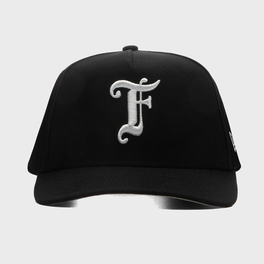 9FIFTY Curved A-Frame Old English F Snapback - Black
