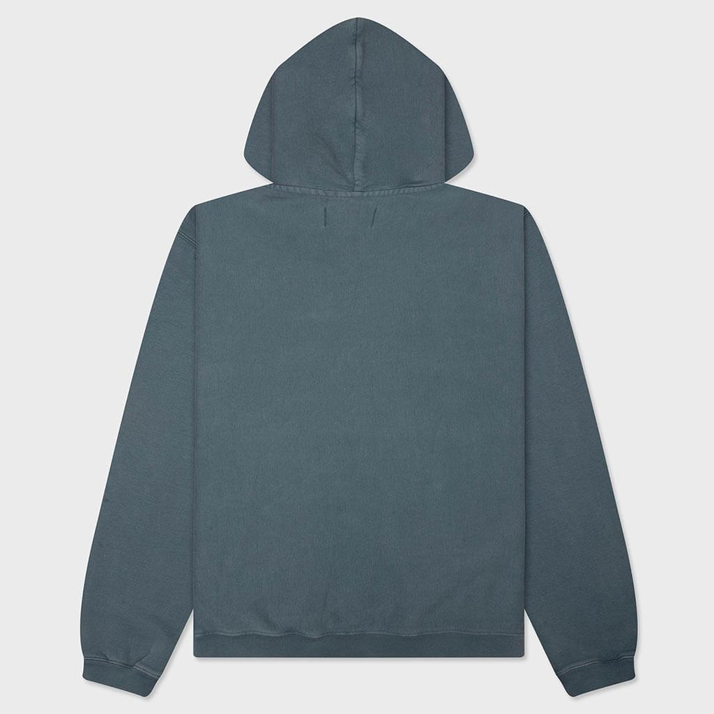 Faded Graphic Zip Hoodie - Washed Navy – Feature