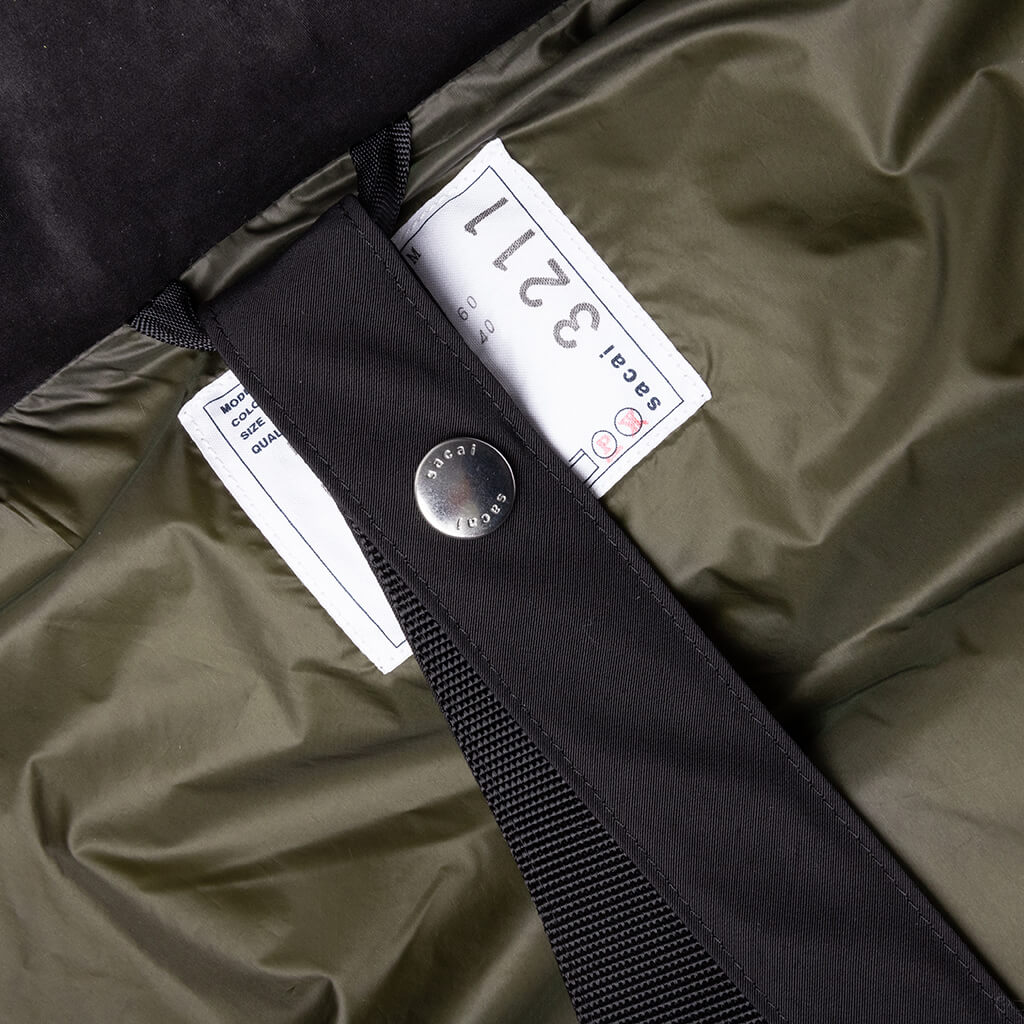 【sacai】Matte Taffeta Blouson sacai MATTE TAFFETA REVERSIBLE BLOUSON - BLACK | feature